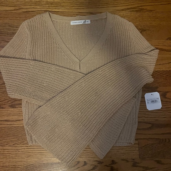 Altar'd State Cream V-Neck Sweater - Picture 5 of 5